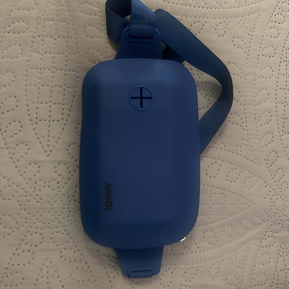 AhhBi Blue Silicone Sling Bag with Adjustable Strap